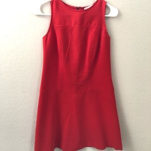 Ann Taylor LOFT Petite Red Shift Dress